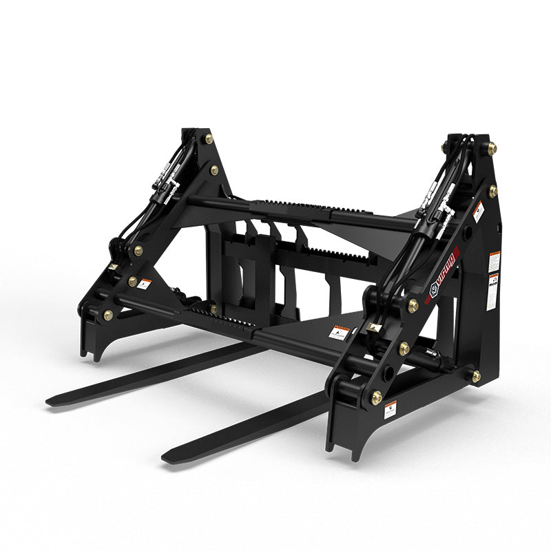 Virnig V60 Four-Cylinder Pipe Pallet Fork Grapple; manufacturer family image, configuration may differ