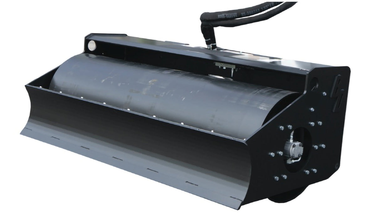Loflin Fabrication 84-Inch Vibratory Roller For Skid Steers & Track Loaders; manufacturer family image, illustrated configuration may differ.