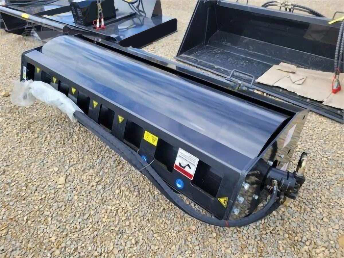 Loflin Fabrication 84-Inch Vibratory Roller For Skid Steers & Track Loaders; manufacturer family image, illustrated configuration may differ.