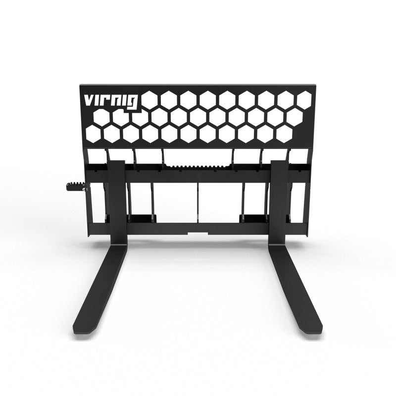 Virnig Wide Rail Pallet Fork: Hex-Guard; manufacturer family image, configuration may differ
