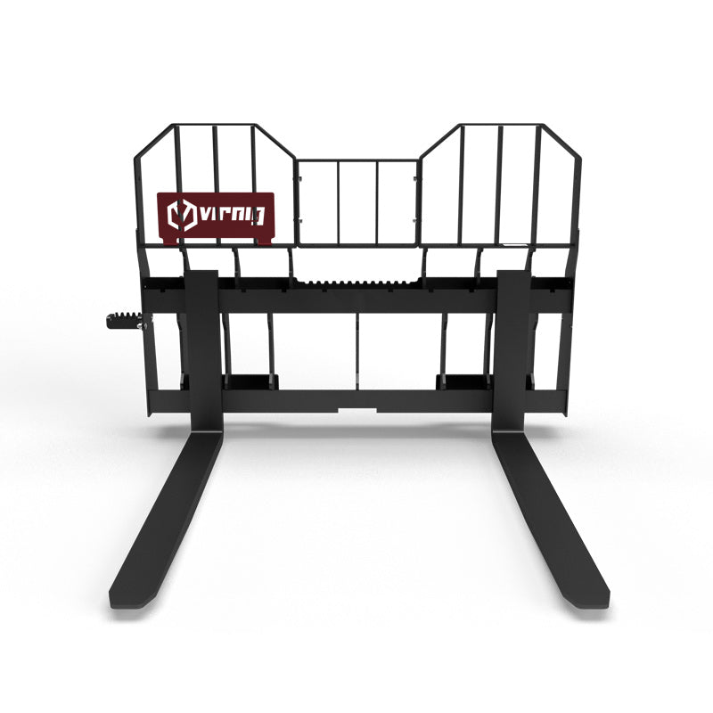 Virnig Wide Rail Pallet Fork: Hi-Vis; manufacturer family image, configuration may differ