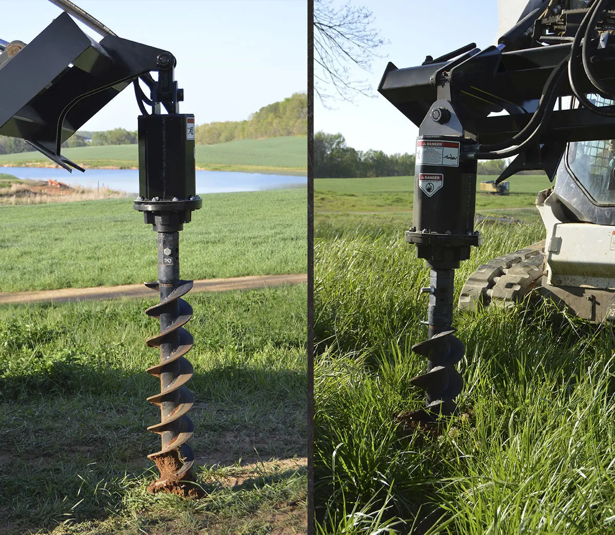 Loflin Fabrication Fabricated Auger Bits; illustrated mounting or bit configuration may vary