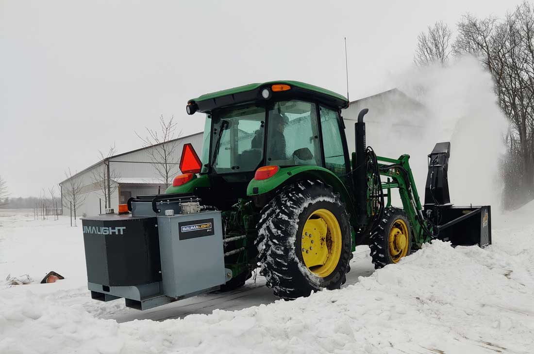 Baumalight P40-1000 hydraulic power pack in operation