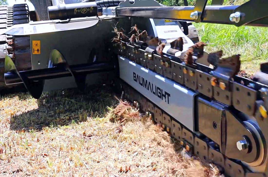 baumalight tn548 trencher digging chain
