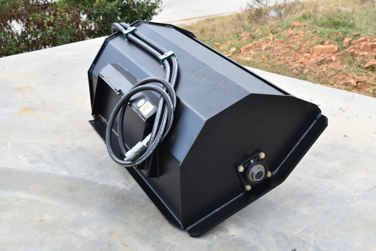Loflin Fabrication 42-Inch Hydraulic Tiller For Mini Skid Steers; manufacturer family image, illustrated configuration may differ.