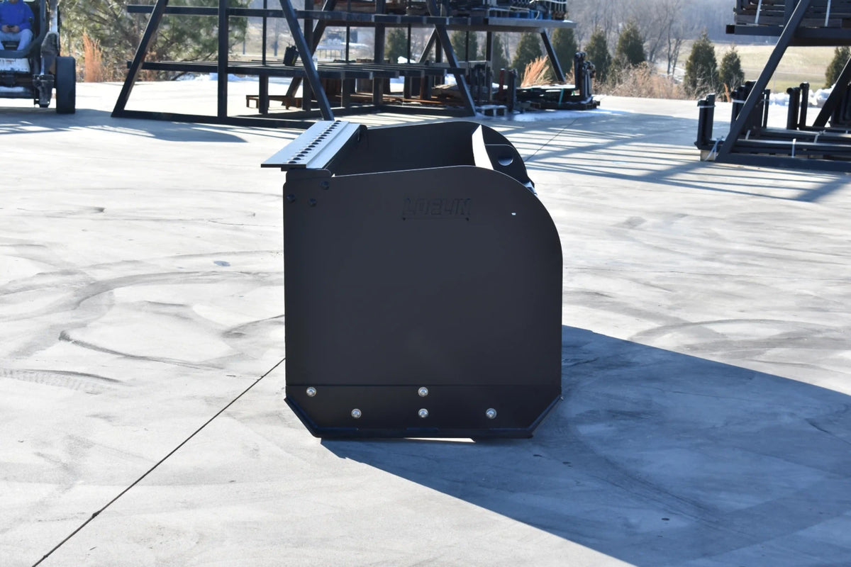 Loflin Fabrication Snow Pusher For Skid Steers & Track Loaders; manufacturer family image, illustrated configuration may differ.
