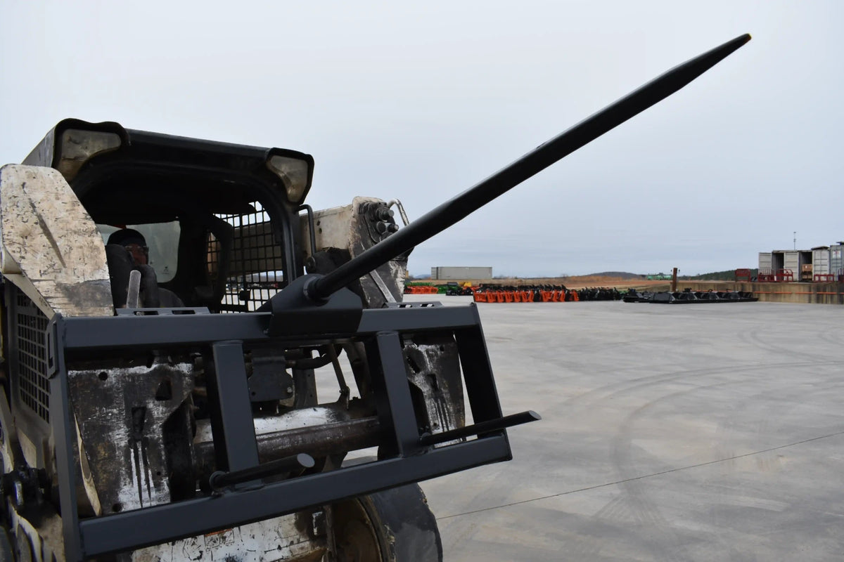 Loflin Fabrication Hay Spear For Skid Steers & Track Loaders; manufacturer family image, illustrated configuration may differ.