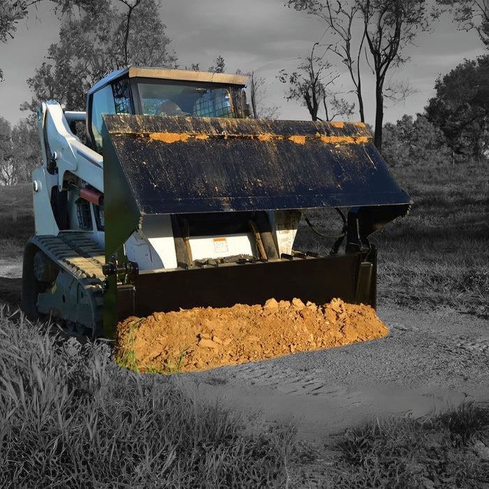 Loflin Fabrication 4-in-1 Combo Bucket For Skid Steers manufacturer family image 2; illustrated configuration may differ from selected option