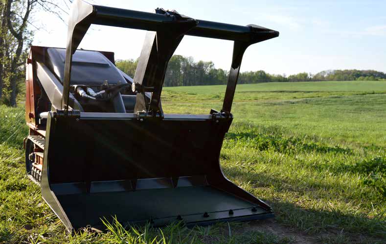 Loflin Fabrication Mini Grapple Bucket shown in manufacturer catalog