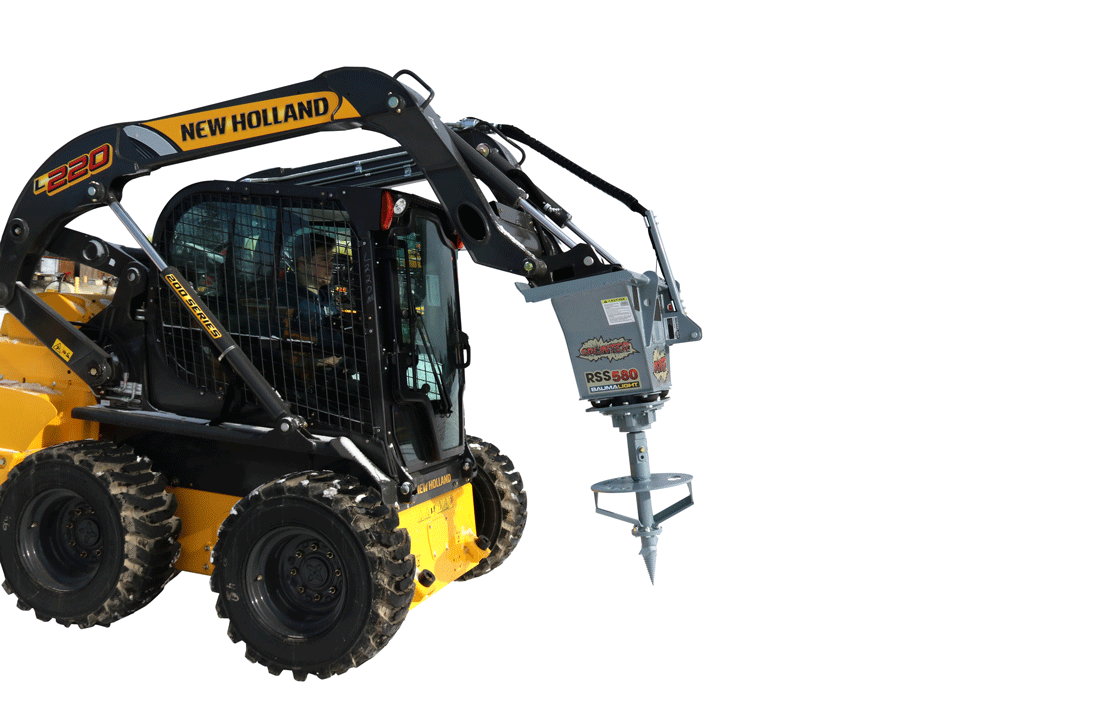 Baumalight skid steer stump planer — manufacturer representative image
