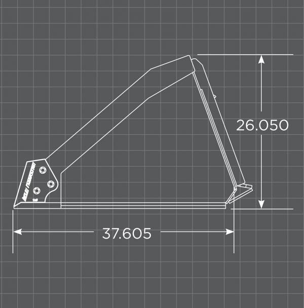 Loflin Fabrication Greg Loflin Bucket For Skid Steers & Track Loaders manufacturer family image 2; illustrated configuration may differ from selected option