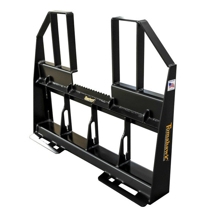 Tomahawk Heavy Duty Walk-Through Pallet Fork Frame; compatible forks/spears pictured may be sold separately
