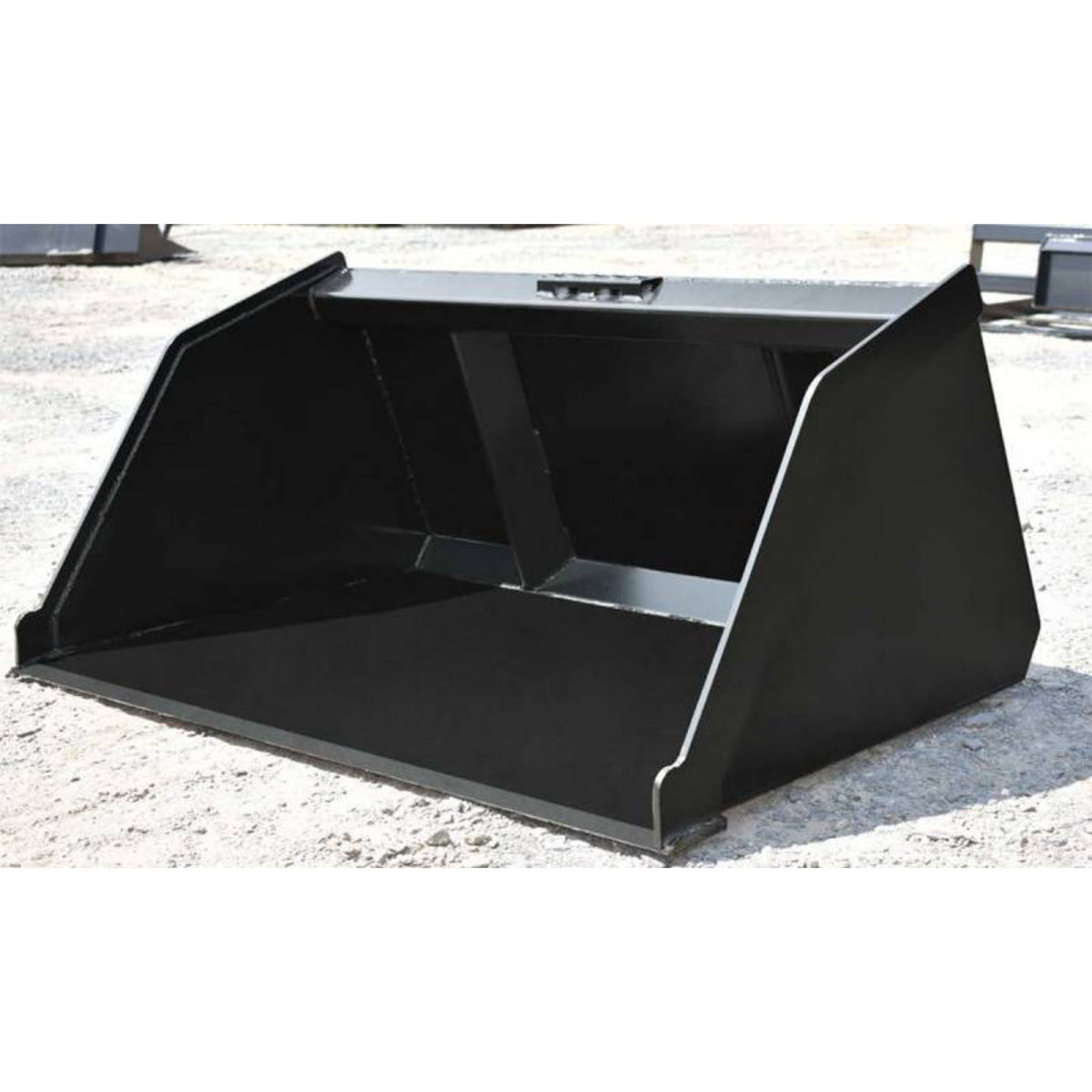 Loflin Fabrication Mini Snow & Litter Bucket For Mini Skid Steers manufacturer family image 1; illustrated configuration may differ from selected option