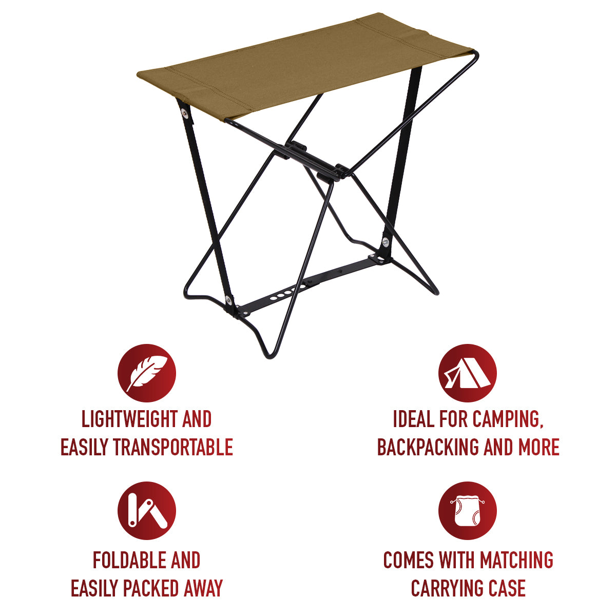 All-Terrain Folding Camp Stool