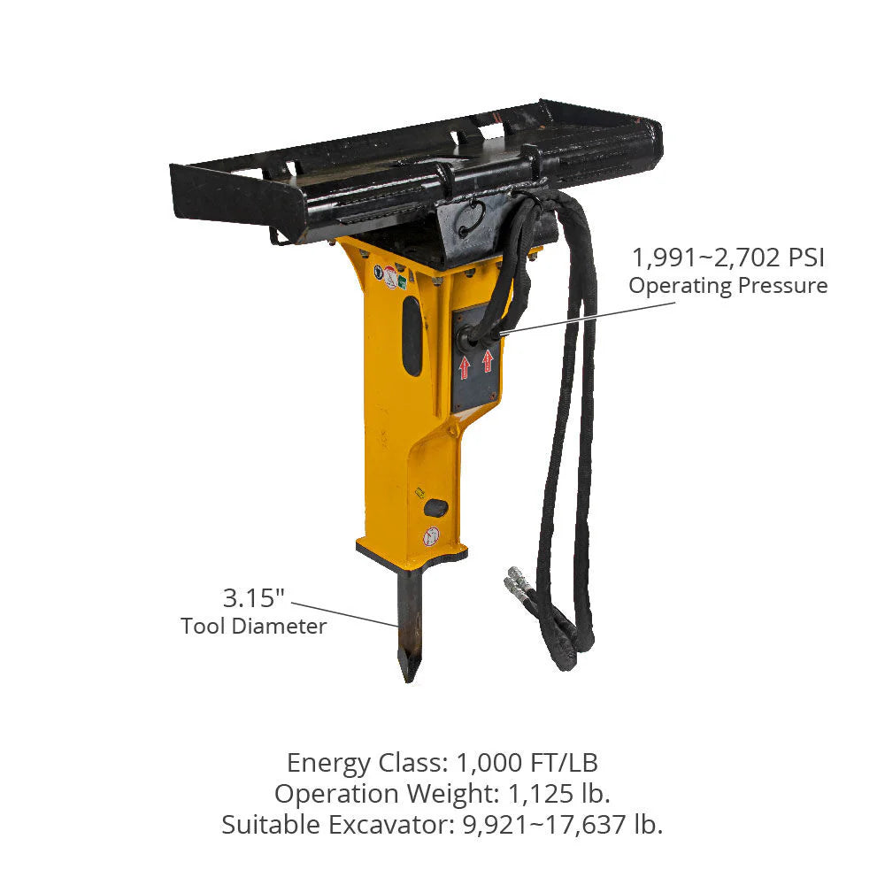 Hydraulic Breaker for Skid Steer | Hydraulic Hammer Attachment – UtiliTough