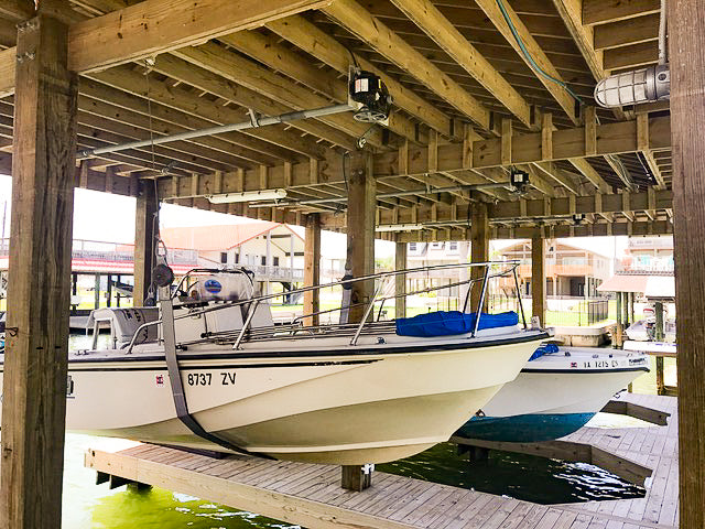 4,000 LB Sling Boat Lift – Single Line Boathouse System with Motor and Slings