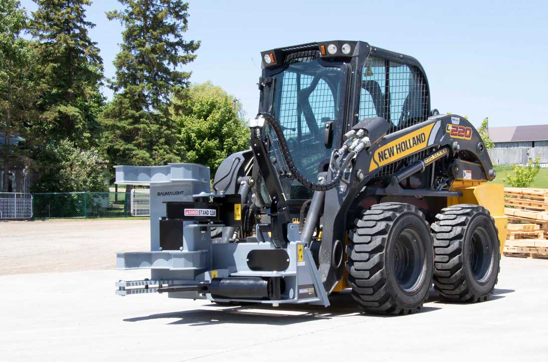 Baumalight ISH510G tree shear — Baumalight ISH510G on new holland L220