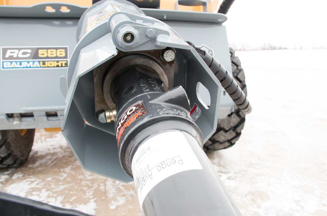Baumalight RC586 2 inch hex drive auger for skidsteer