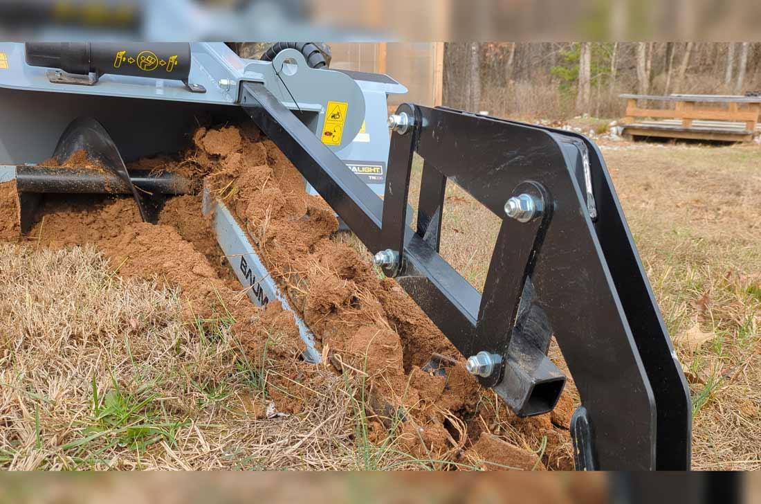 Baumalight TN336 trencher with side auger