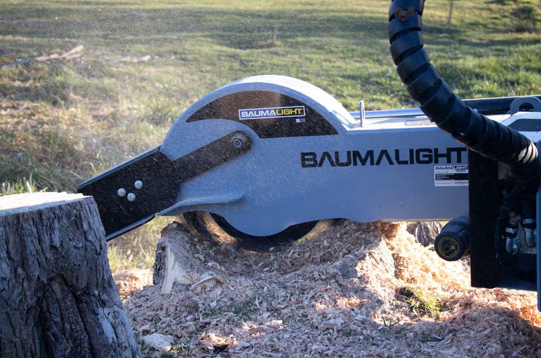 Baumalight Stump Grinder S28 For High Flow Skid Steers