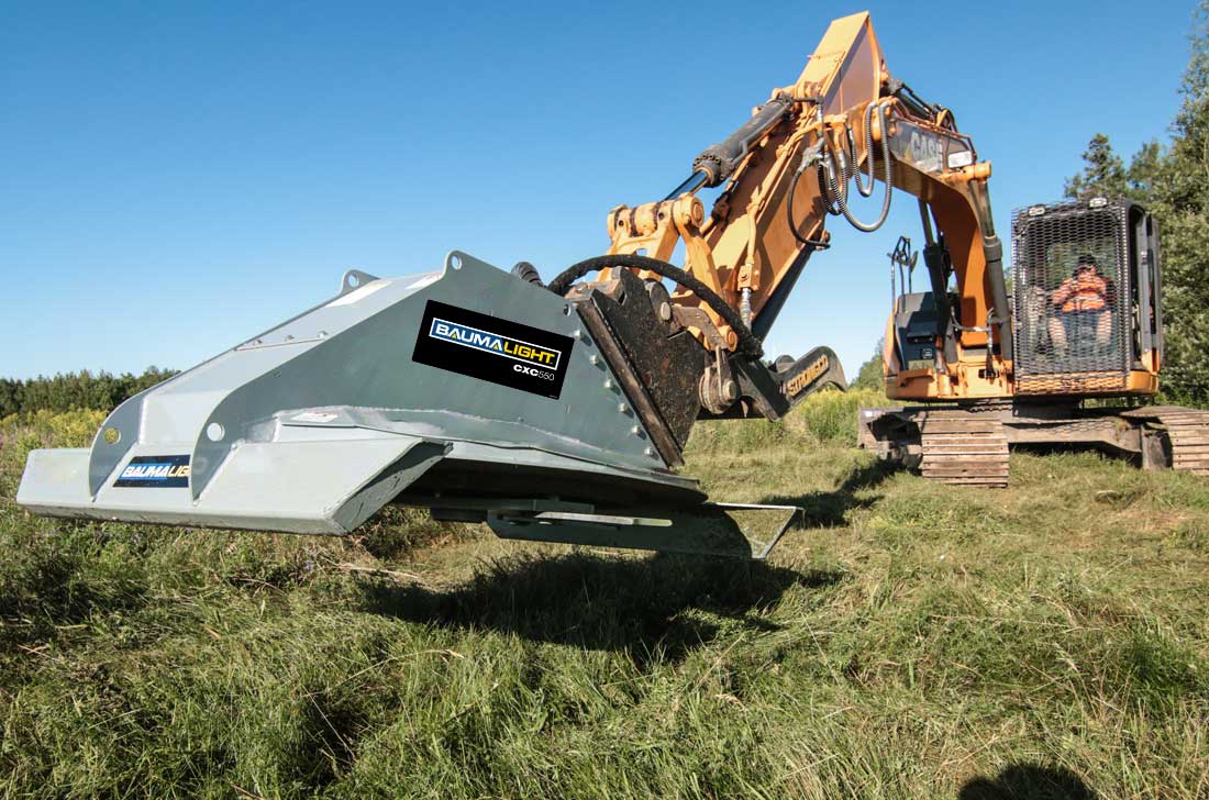 Baumalight CXC550 rotary brush cutter field use
