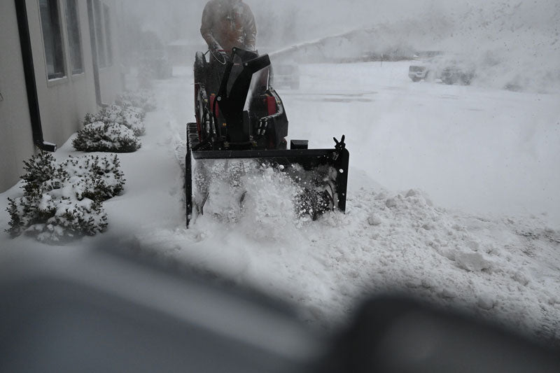 Virnig V20 Mini Skid Steer Snow Blower; manufacturer family image, configuration may differ