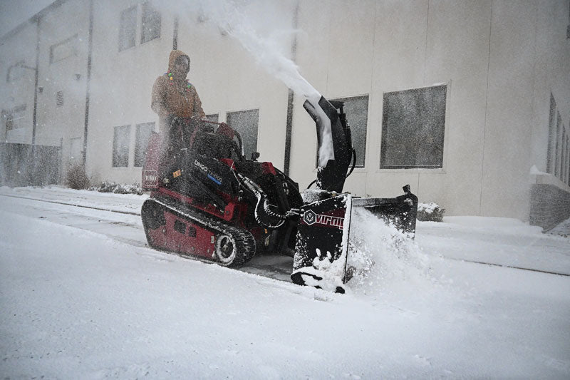 Virnig V20 Mini Skid Steer Snow Blower; manufacturer family image, configuration may differ