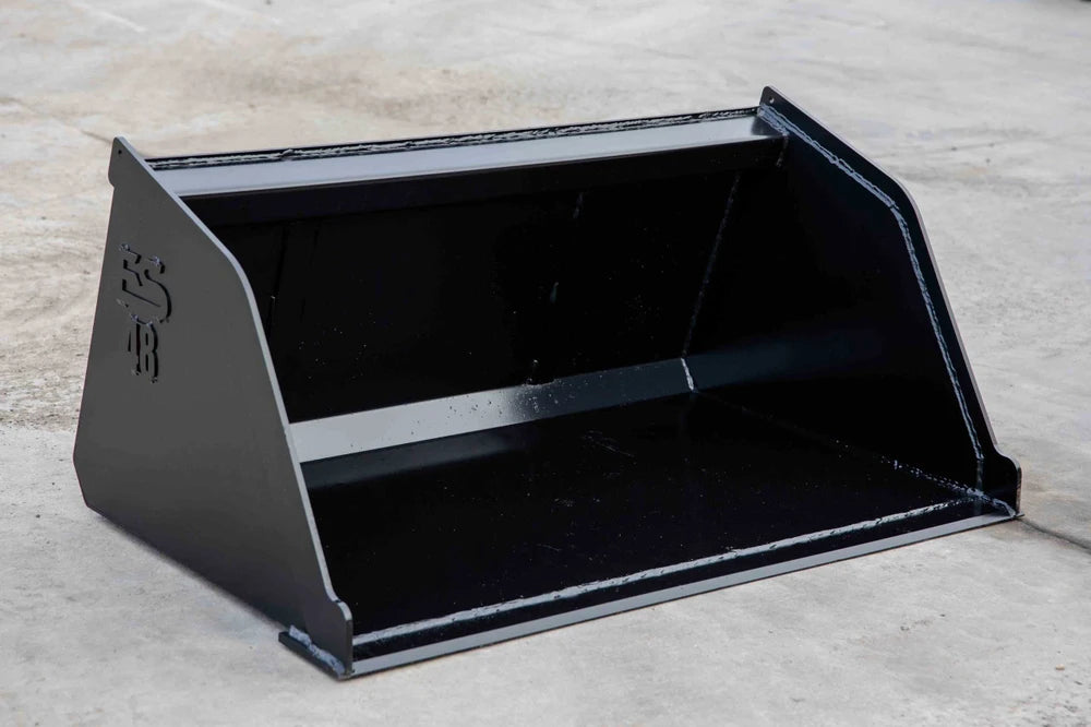 Express Steel Bobcat MT Snow & Mulch Bucket; manufacturer family image, selected width may differ