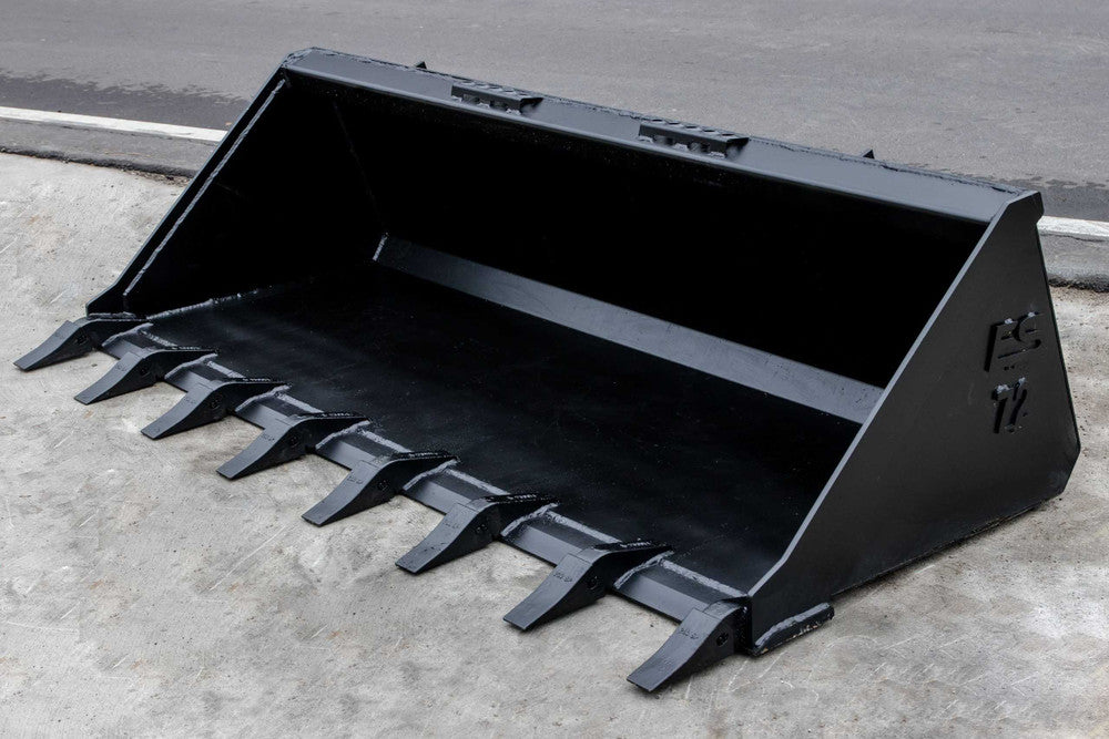 Express Steel 72-Inch Standard Tooth Bucket; manufacturer family image, selected width may differ