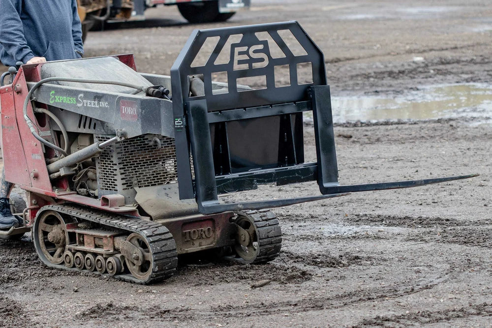 Express Steel Mini Skid Steer Pallet Forks; manufacturer family image, selected configuration may differ