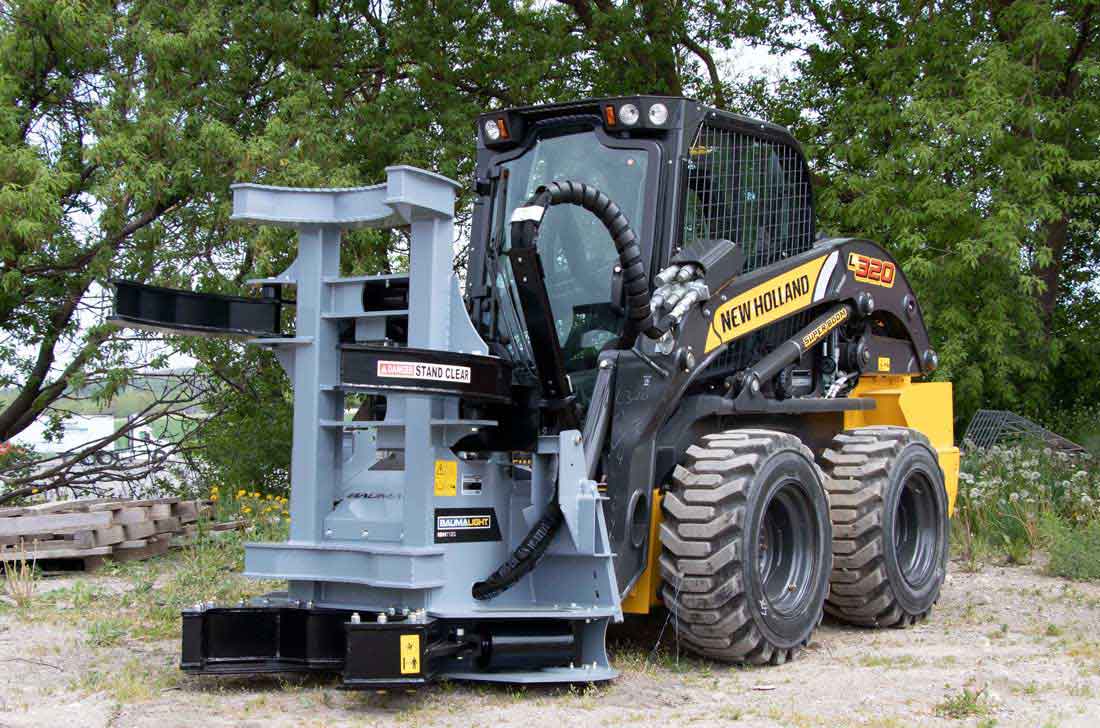 Baumalight ISH712G tree shear — Flexible hose support on baumalight ISH712G