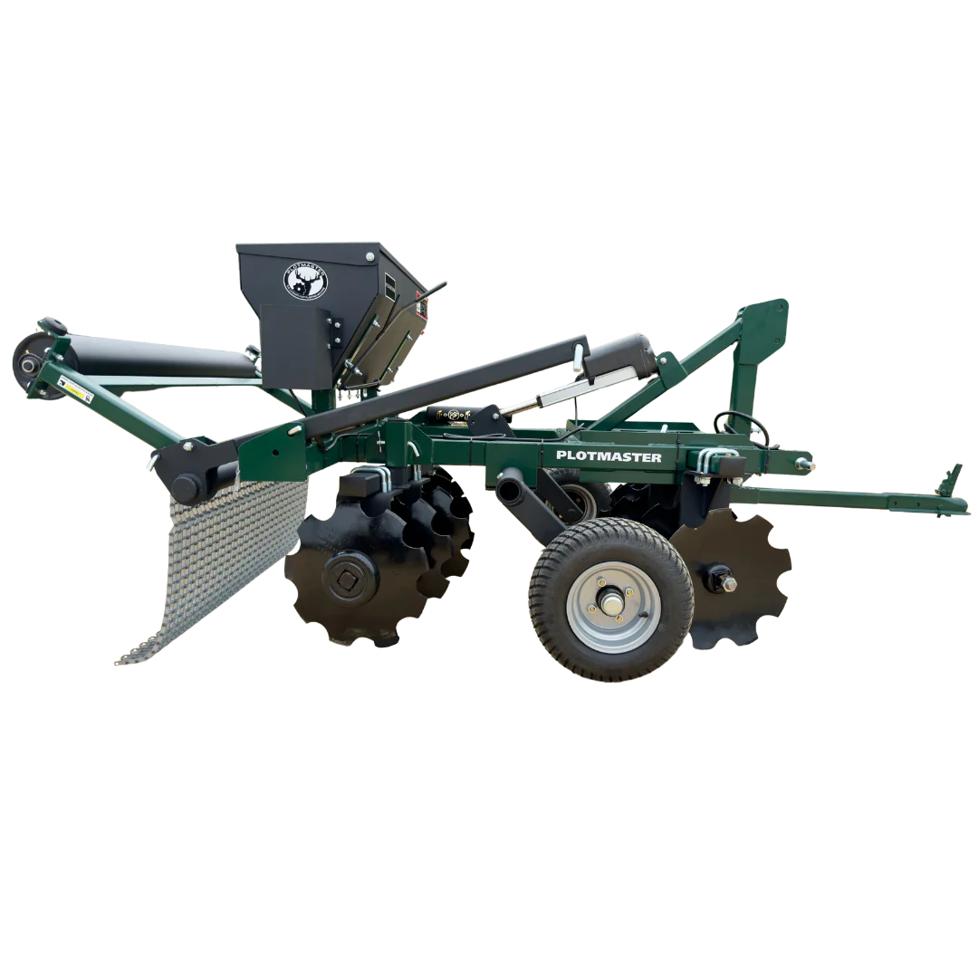 Plotmaster 500 Food Plot Planter with Seeder – ATV/UTV & Tractor (5-in-1 Plow, Disc, Seed, Drag)