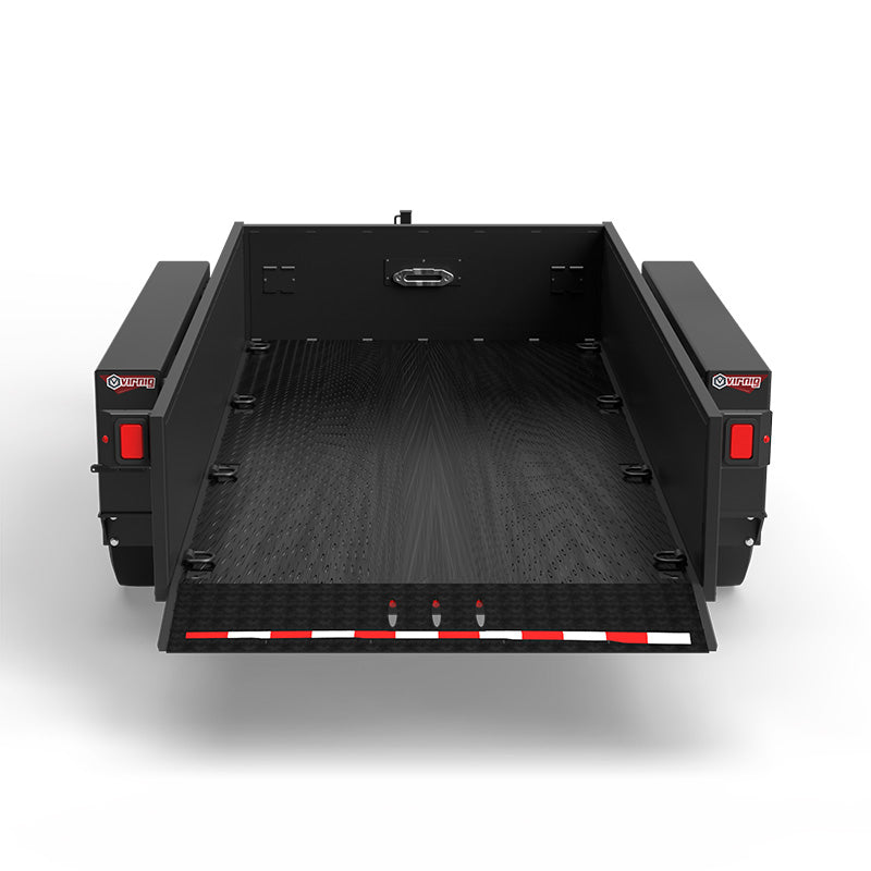 Virnig Hydraulic Drop Deck Utility Trailer; manufacturer family image, configuration may differ