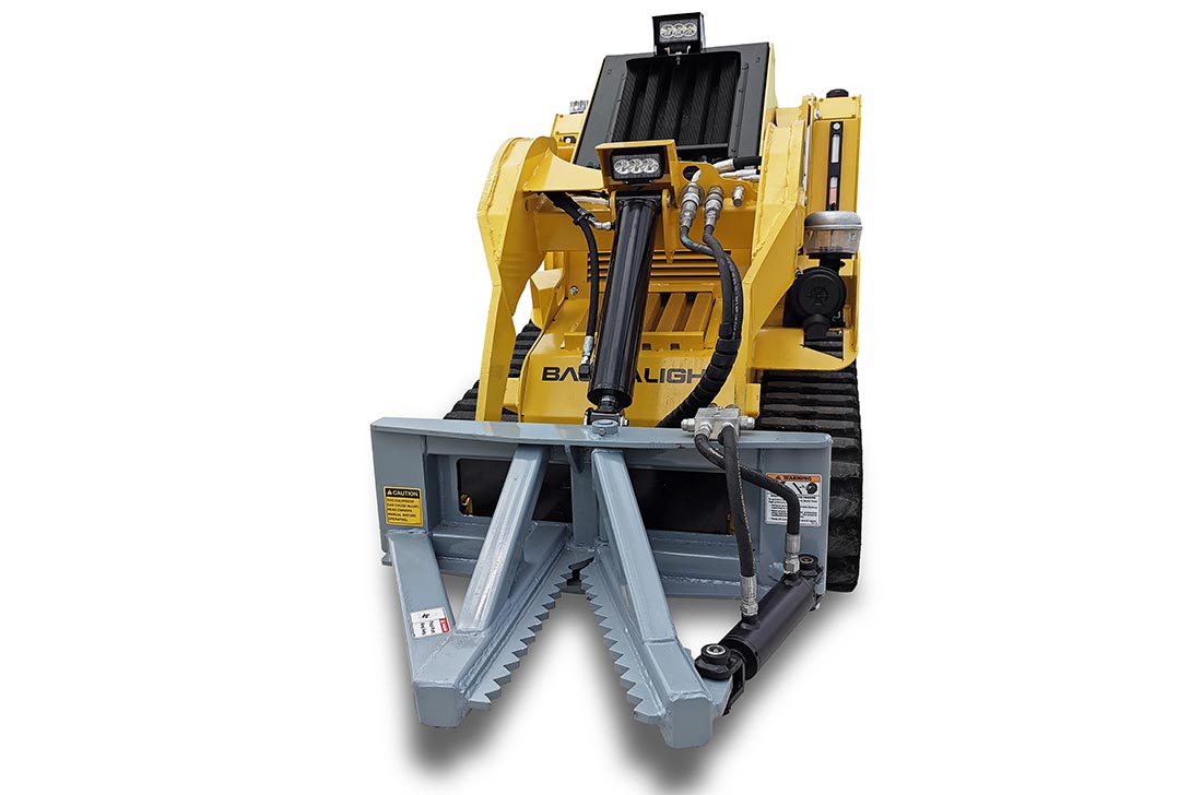 Baumalight ISH3M tree puller — Hydraulic clamp for miniskidsteer