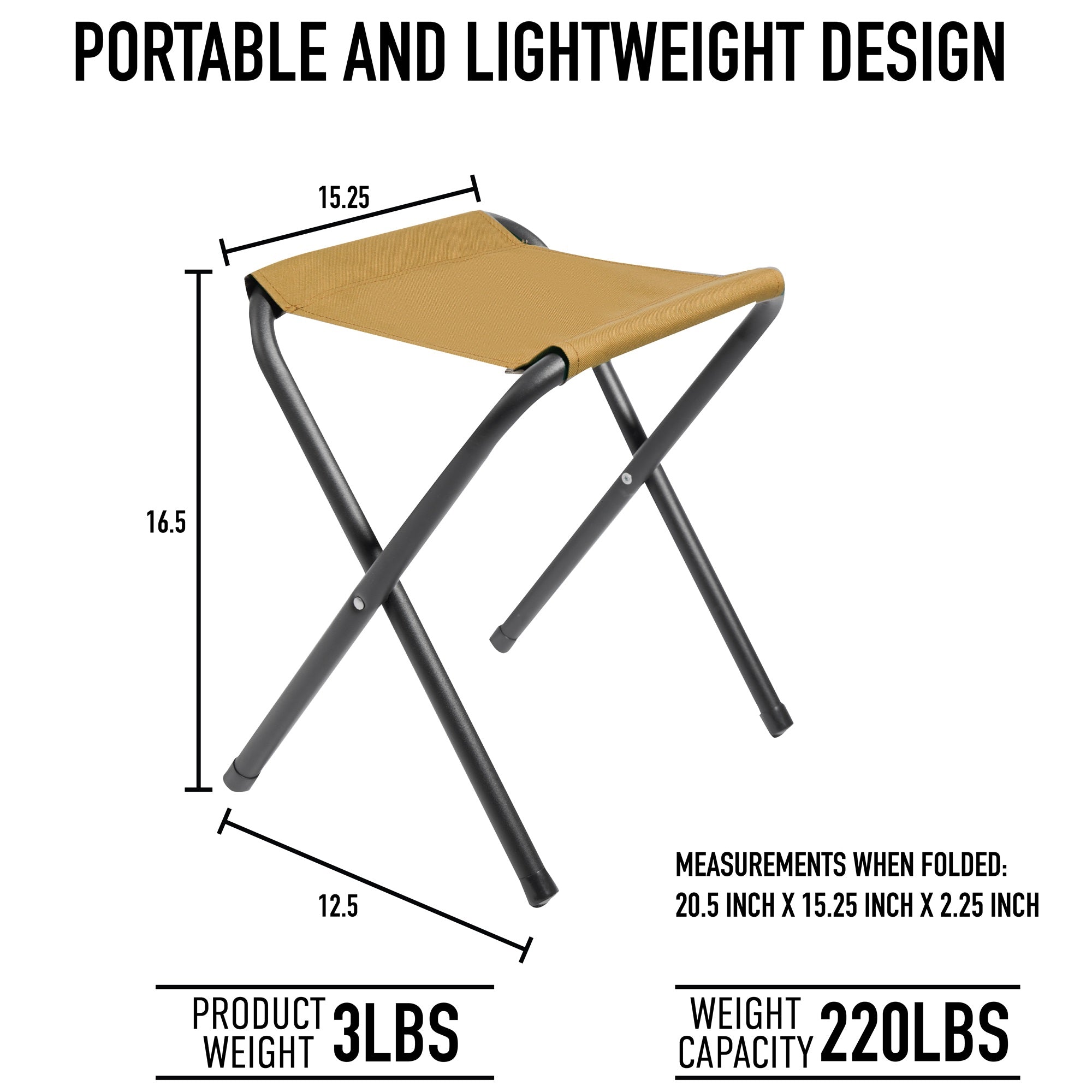 Lightweight Folding Camp Stool