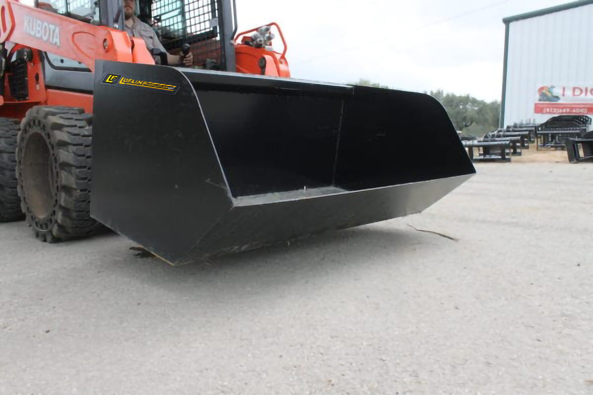 Loflin Fabrication Trash Bucket For Skid Steers manufacturer family image 5; illustrated configuration may differ from selected option