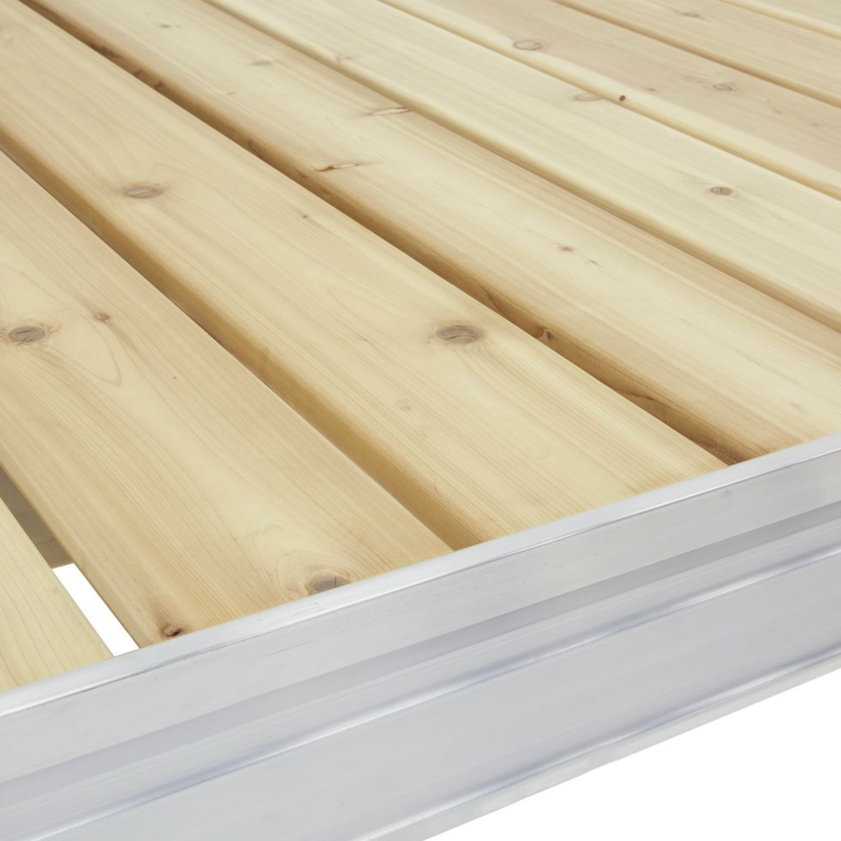 32' Pier of D'Nort L-Style Pier w/One 6x6 Platform, Starter Section - Red Cedar Wood Decking
