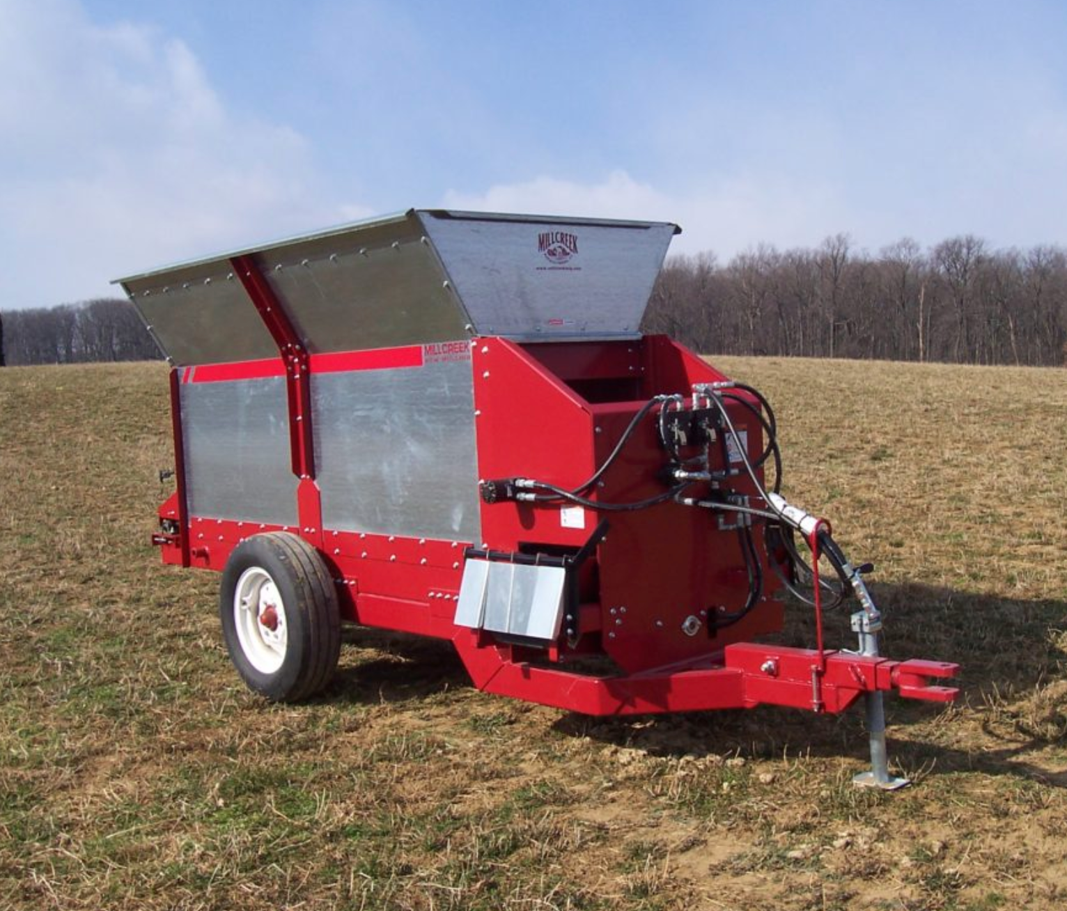 Row Mulcher for Orchards Vineyards and Farms - Compact Heavy Duty Ground Cover Spreader - Millcreek Manufacturing Models