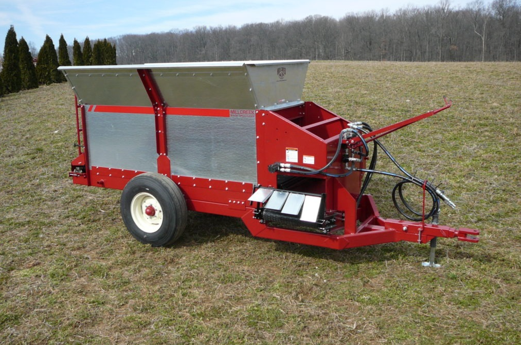 Row Mulcher for Orchards Vineyards and Farms - Standard Heavy Duty Ground Cover Spreader - Millcreek Manufacturing Models