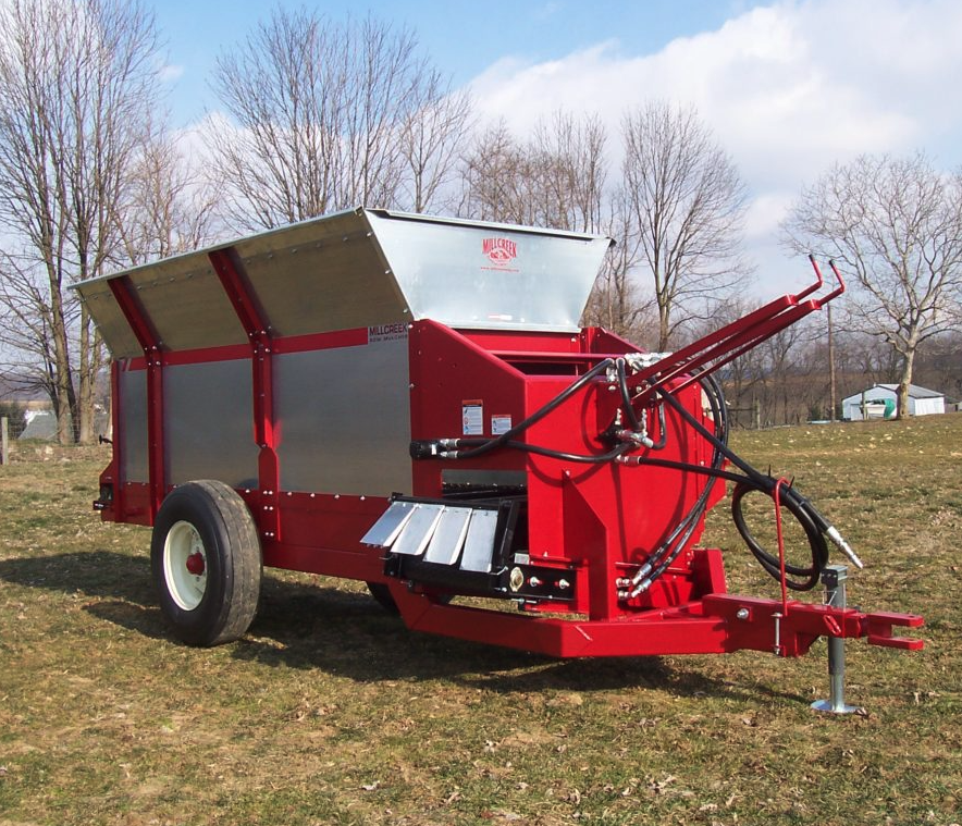 Row Mulcher for Orchards Vineyards and Farms - Standard Heavy Duty Ground Cover Spreader - Millcreek Manufacturing Models