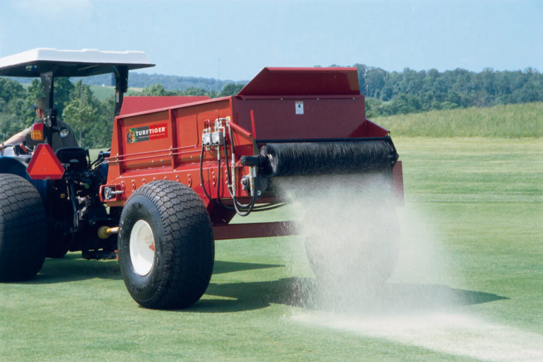 Topdresser – Heavy Duty Large Top Dressing Spreader for Turf and Lawn – Millcreek Manufacturing 4300 PTO Hydraulic Models