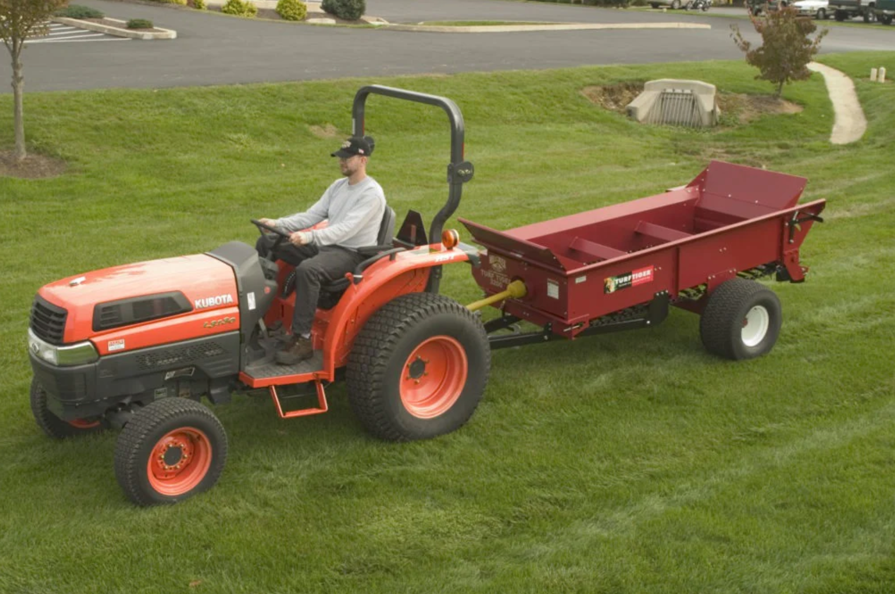 Topdresser – Mid-Size Top Dressing Spreader for Lawn and Turf – Millcreek Manufacturing 3100 and 3200 Models