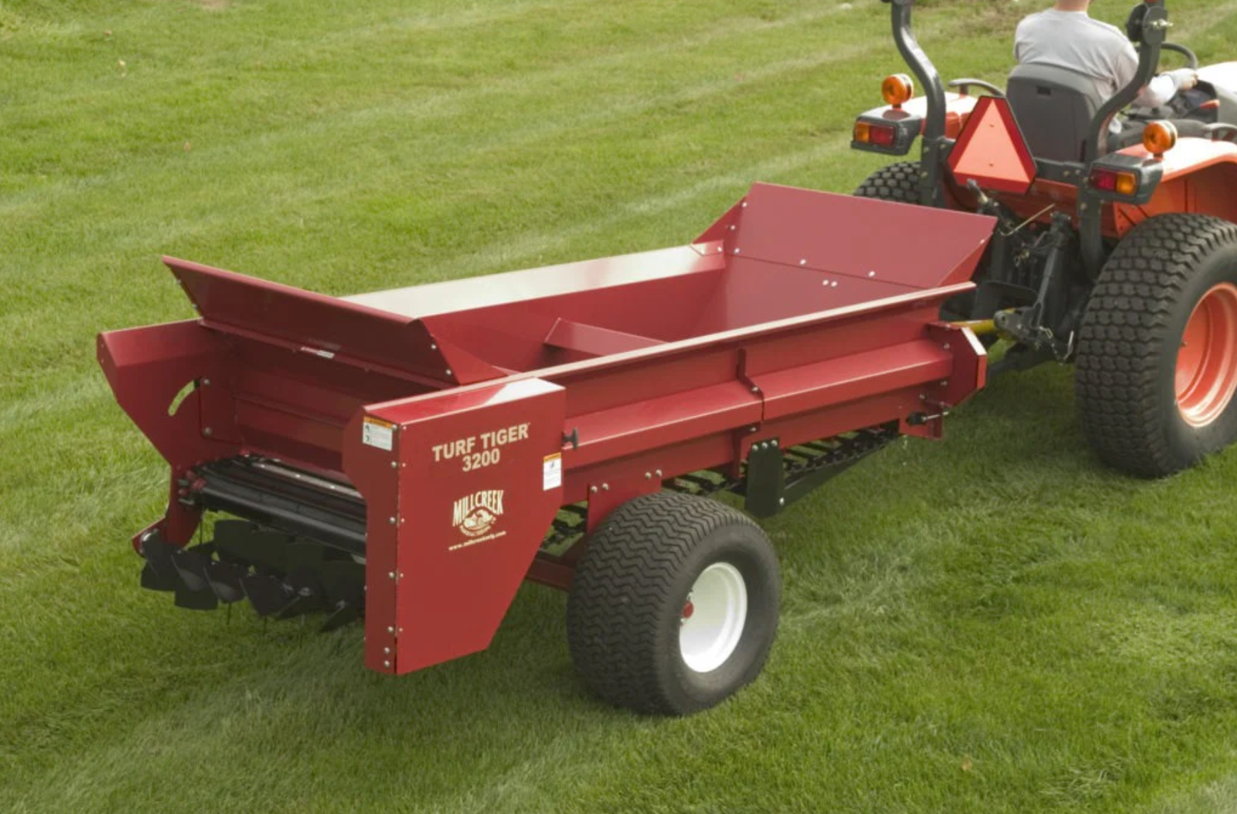 Topdresser – Mid-Size Top Dressing Spreader for Lawn and Turf – Millcreek Manufacturing 3100 and 3200 Models