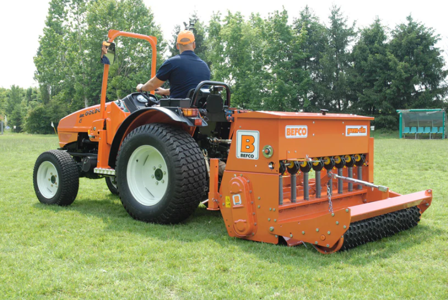 Overseeder and Aerator for Tractors – 50″–82″ Working Width, Cat. 1 Quick Hitch, 25–70 HP – Befco Green-Rite GRT Series