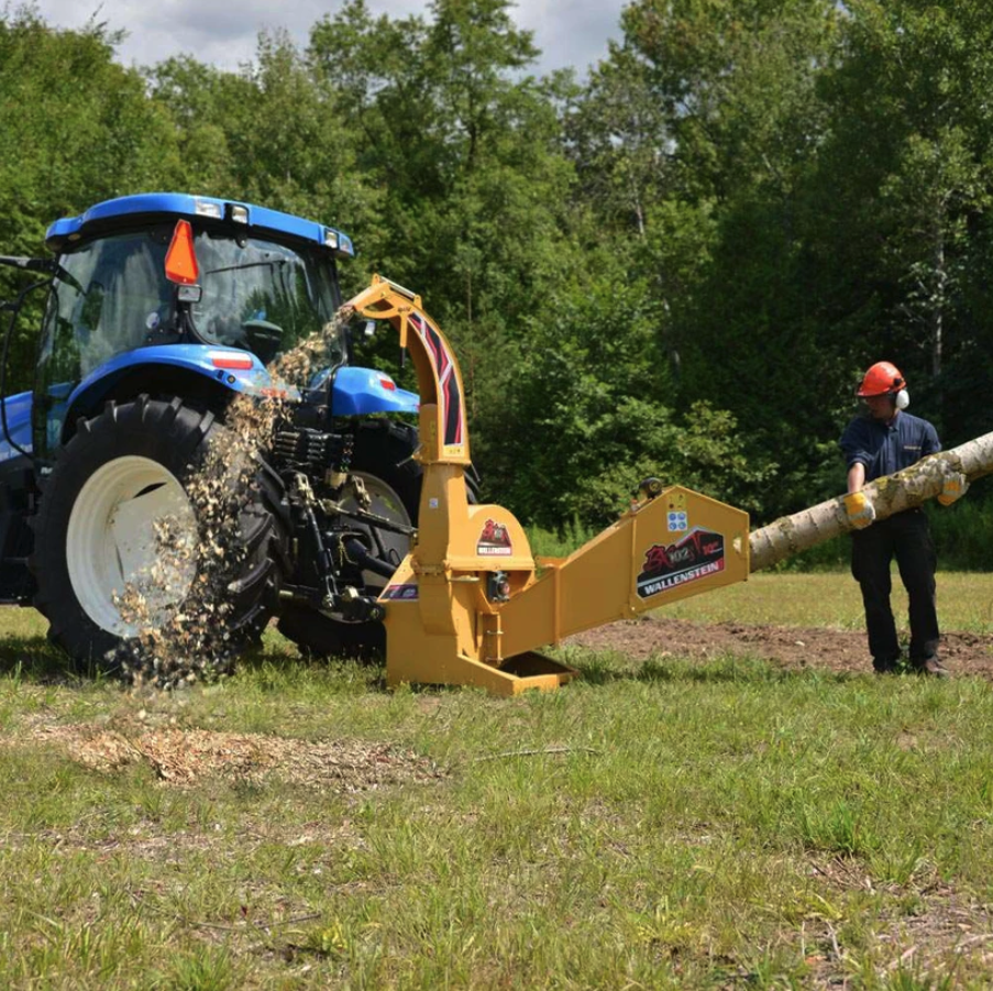 Wallenstein Wood Chipper | BX-S Series PTO (Gravity Feed) | BX36S–BX102S