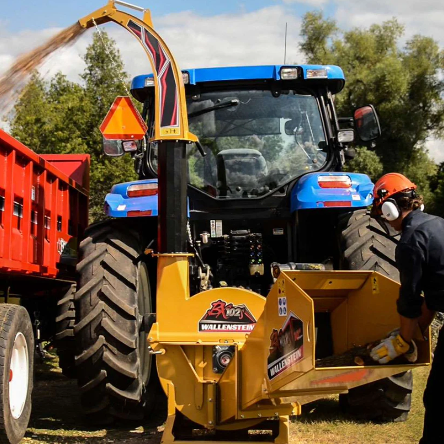 Wallenstein Wood Chipper | BX-S Series PTO (Gravity Feed) | BX36S–BX102S
