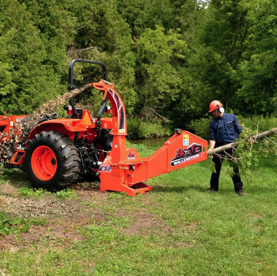 Wallenstein Wood Chipper | BX-S Series PTO (Gravity Feed) | BX36S–BX102S