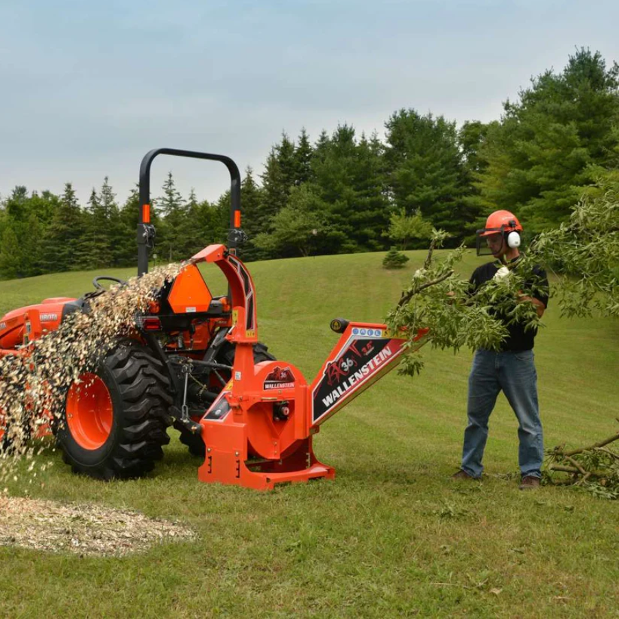 Wallenstein Wood Chipper | BX-S Series PTO (Gravity Feed) | BX36S–BX102S