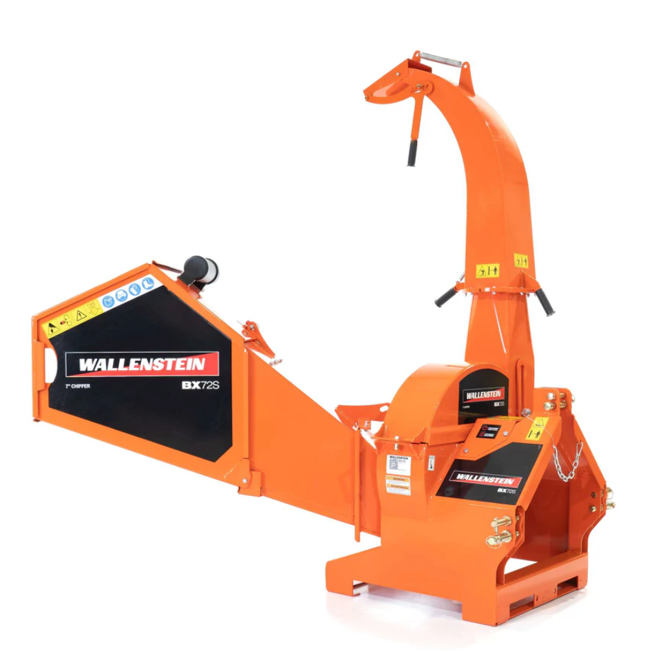 Wallenstein Wood Chipper | BX-S Series PTO (Gravity Feed) | BX36S–BX102S
