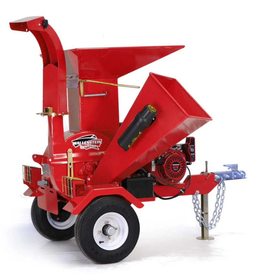 Wallenstein Towable Gas Wood Chippers (Gravity Feed) | BXC34–BXT72S & BXM Series
